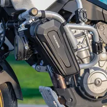 ロックブラザーズ バイク用ハードシェル三角バッグ【前梁取り付け式・ツーリング用】