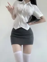 ウエストシェイプシャツ【ショート丈・スリムフィット・女性向けデザイン】