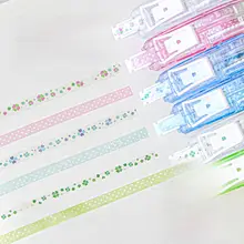 カラフルなマーキングテープ【花びらデザイン・学生用・手帳用・極上の柔らかさ】