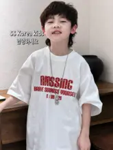 高級コットン製 男の子用短袖Tシャツ【春夏用・おしゃれデザイン】