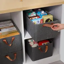 折りたたみ式 グレーの陽イオン収納ボックス【頑丈なスチールフレーム・持ち手付き】