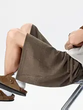 ハーフパンツ メンズ シンプル ヴィンテージ 通気性 ドレープ感 ゆったり 着回し カジュアル 夏
