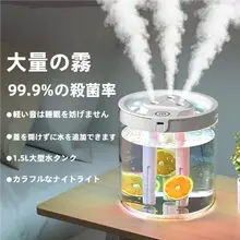 静音加湿器【大霧量・空気清浄機能付き・ポータブル・香り対応】