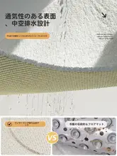 バスマット PVCコイルマット 滑り止め 穴あき 水はけ 速乾 お風呂 洗面所 トイレ 転倒防止 キッズ 男の子 女の子