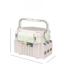 超軽量フィッシングボックス【大容量・多機能・釣り座付き】