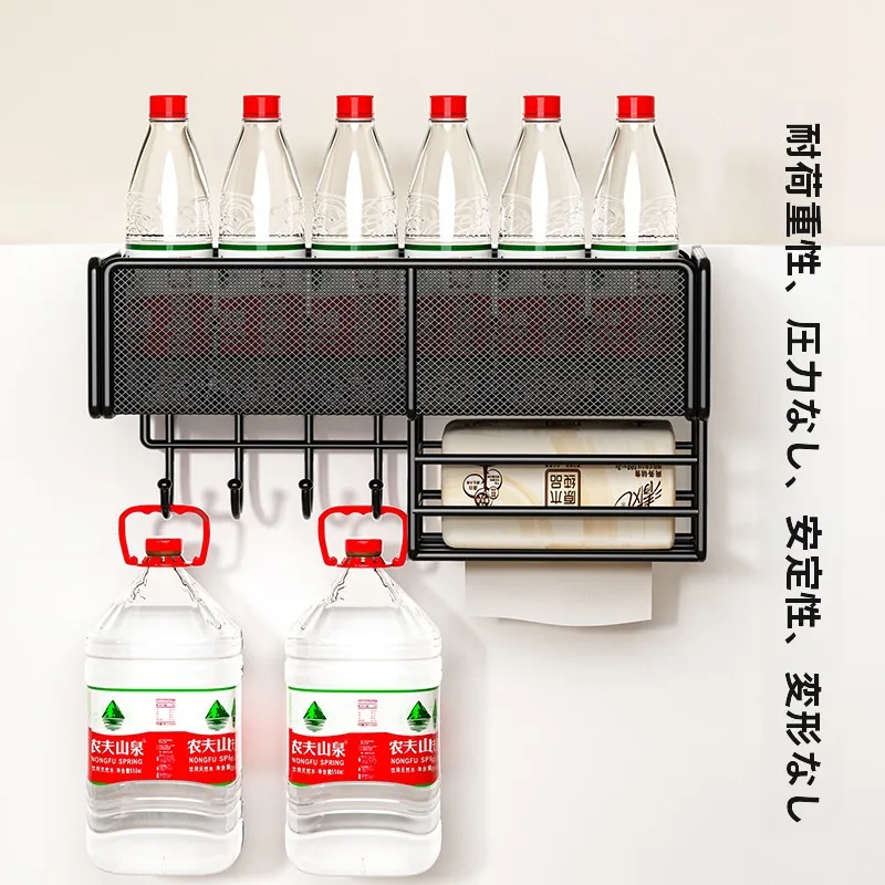 デスク用収納ラック：調整可能なフック付きオーガナイザーで効率化を実現