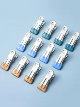 無痕ステンレス製衣類用クリップ【防風・家用・単品】