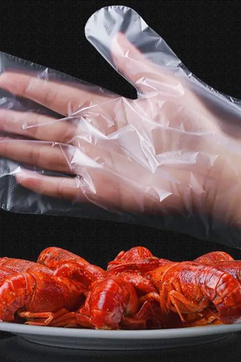 使い捨て食品用手袋【厚手PVC・家庭用・100枚入り】