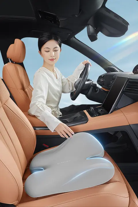 車用座椅クッション【四季対応・メモリーフォーム・運転席用・女性向け】