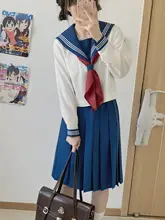 アニメ風のJK制服【花柄・長袖・冬用】（セットアップ対応）