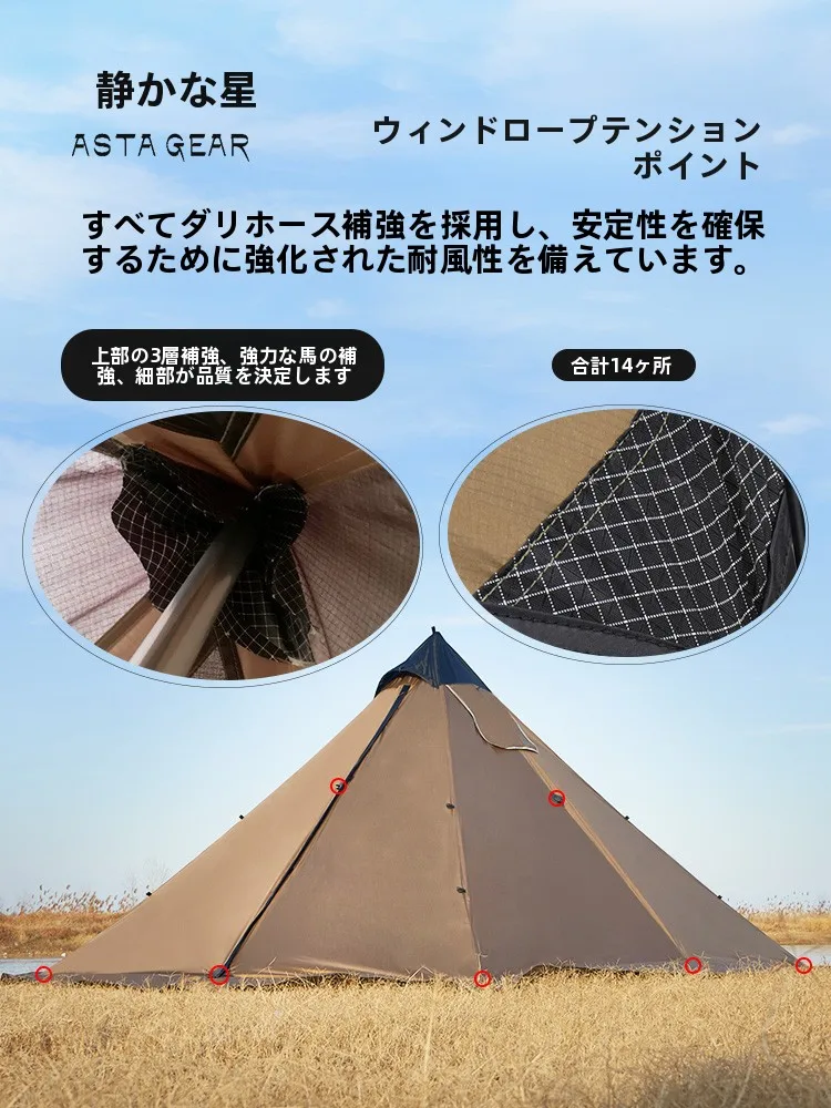 キャンプ道具を節約調達｜実際に使ってみた結果 - 静星焰火 4人用テントの技術的背景