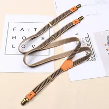 ユニセックス 伸縮性のあるY字型ストライプサスペンダー【ビンテージスタイル・防滑デザイン】