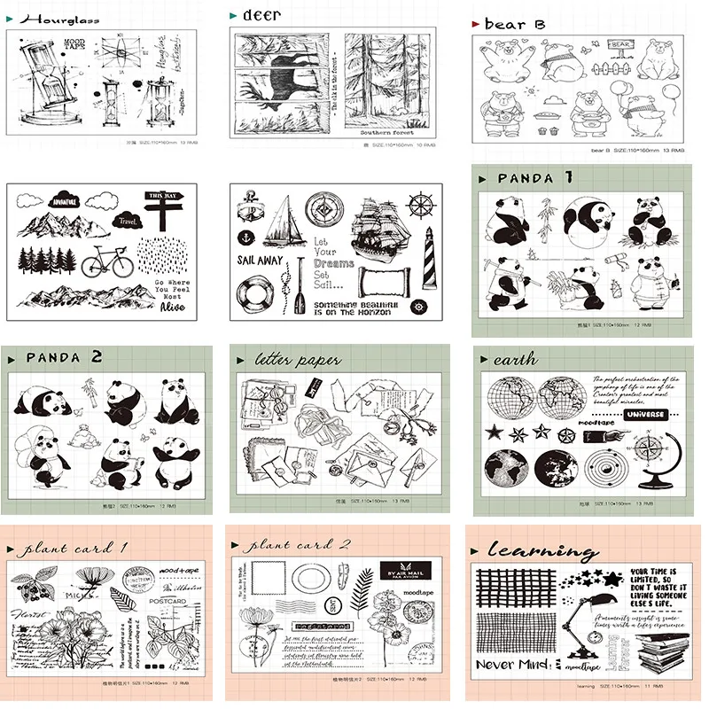 DIY透明スタンプ：学生向け手帳用シリコン製デザインの使い方と実際の価格比較