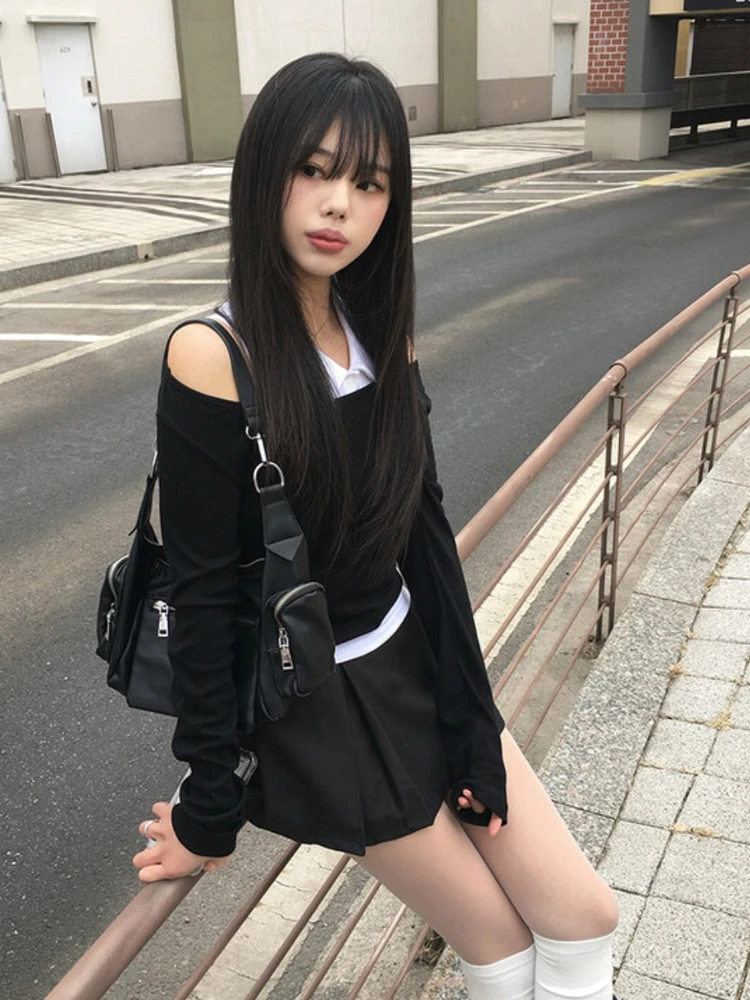 きれいめコーデで悩むあなたに、1着で解決する「オフショルダー風トップス＋ハイウエストスカート」は？