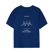 極上の柔らかさのオーバーサイズTシャツ【手描き風プリント・半袖・女性用】