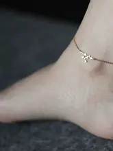 雪の結晶デザインの足首アクセサリー【高級感あるオリジナルデザイン・誕生日・バレンタインギフト に】
