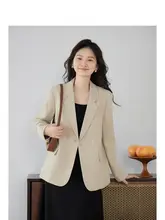 デザインが魅力的！女性用シングルボタンジャケット【春用・小柄サイズ対応】