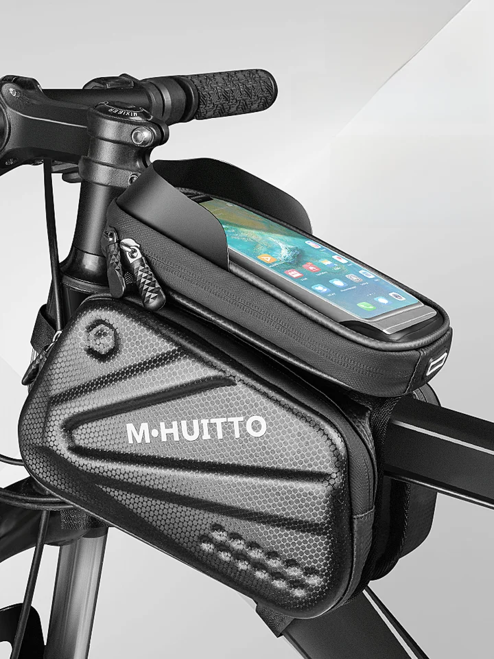 マギー 自転車用フロントバッグ【防水・スマートフォン対応・マウンテンバイク用・ハンドル取付け】