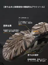 HUMTTO 冬用 メンズアウトドアハイカットトレッキングシューズ【防水・防滑・サンド・男女兼用】（セットアップ対応）