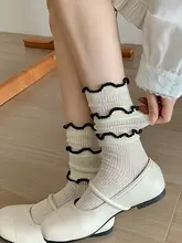 ルーズソックス 春夏女性用レース薄手ソックス