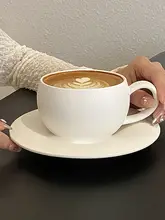 レトロマットストーン調 陶器エッグカップコーヒーカップセット【ラテアート・アフタヌーンティー用・ギフトにも最適】