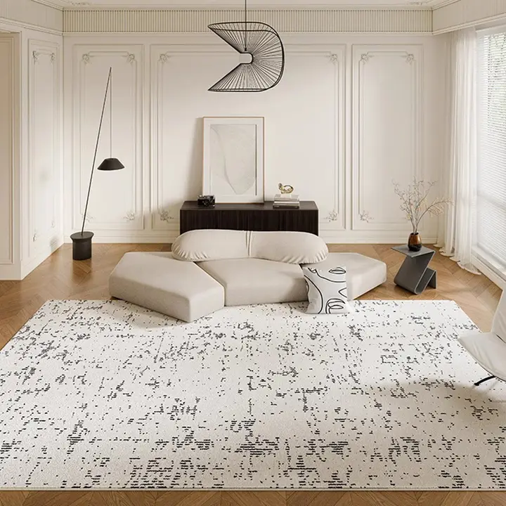 リビングや寝室に最適！イタリアンミニマルデザインのルームマット【高級感・全铺タイプ】