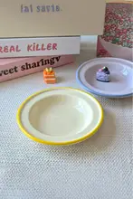 かわいい小皿【陶器製・韓国風・デザートプレート・家庭用】
