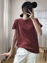 9色の柔らかい肌に優しい半袖、新しい夏のスタイル、Tシャツ