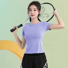 スポーツTシャツ ヨガ レディース 半袖 速乾 メッシュ 通気性 夏用 スリム