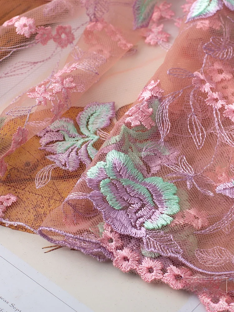 サテン生地リボンの特徴：カラフルな両面網状刺繍レーストリムの実際の性能と使い分け