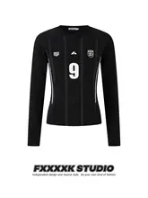 ストライプ柄速乾長袖Tシャツ【フィット感・スポーツウェア】
