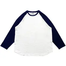 RADIUM ロングスリーブ Tシャツ【男女兼用・ゆったりフィット・カジュアルデザイン・肩の切り替え】