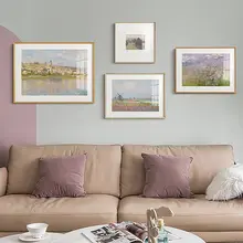 壁掛け絵画 アートパネル モネの名画 フレンチスタイル 北欧風 エレガント リビング ソファ背面 ダイニング 玄関 インテリア
