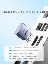 HDMI DP ダミープラグ 仮想ディスプレイ 4K対応 高リフレッシュレート ゲーム用 常時接続「UGREEN」
