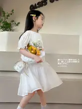ワンピース キッズ ガールズ パフスリーブ プリンセスドレス おしゃれ 上品 夏