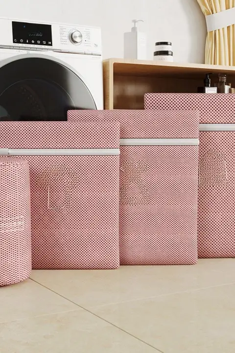 刺繍入り二重構造洗濯ネット【厚手・型崩れ防止・下着・ブラジャー用】