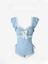 APOTCARE レディース水着【可愛らしいデザイン・体型カバー・夏用・ワンピーススタイル】