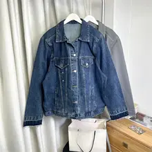アメリカンスタイル オーバーサイズデニムジャケット【フィット・ウォッシュ加工】