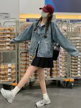 オシャレなデザインのショートデニムジャケット【春秋用・レディース】