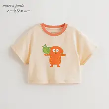 半袖Tシャツ キッズ ボーイズ コットン かわいいペイント柄 カジュアル 夏