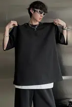 セットアップ メンズ 半袖 Tシャツ パンツ シンプル クルーネック 立体ロゴ ストレート フルレングス カジュアル 夏