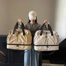 軽量オックスフォード生地の旅行バッグ【ショルダー＆斜め掛け・スポーツシューズ収納】
