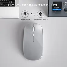 レノボ対応 無線静音Bluetoothマウス【充電式・女性向け・オフィス用】