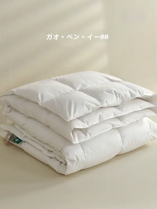 向内穿行 白鹅绒掛け布団【春秋用・厚手・保温・ダブルサイズ】