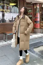 膝下丈の軽量ダウンジャケット【ゆったりシルエット・フラップカラー・高級感】