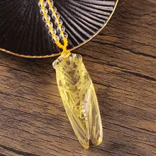 天然黄水晶のセミペンダント【男女兼用・文昌・誕生年に最適なギフト】