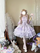 ロリータスタイルのストラップドレス【中華風・フラワープリント・デザインドレス】