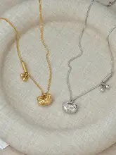 純銀製 お守りロックネックレス【シンプルデザイン・女性用・通勤向け】