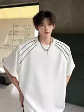 正肩デザインのショートスリーブTシャツ【夏用・メンズ・ハードシェイプ】