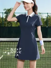 361° テニスワンピース レディース 半袖 ポロ襟 バドミントン テニス スポーツ 「361°」